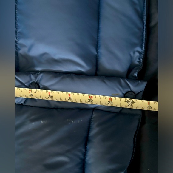 CABELA’S BLUE PREMIER NORTHERN GOOSE DOWN PUFFER VEST JACKET  SNAP FRONT SZ  S - Picture 4 of 7